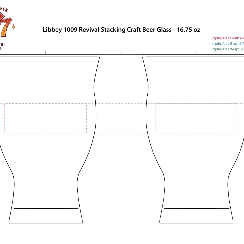 1009 | 16.75 oz Revival Stacking Craft Beer Glass