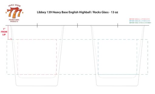 139 | 13 oz Heavy Base English Highball - Rocks Glass - Image 3