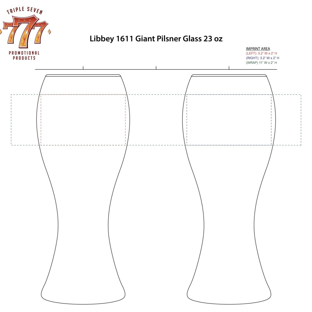 1611 | 23 oz Giant Pilsner Glass