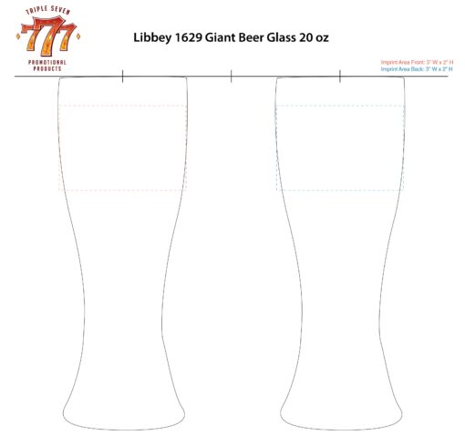 1629 | 20 oz Giant Beer Glass - Image 3