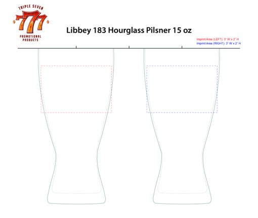 183 | 15 oz Hourglass Pilsner - Image 3