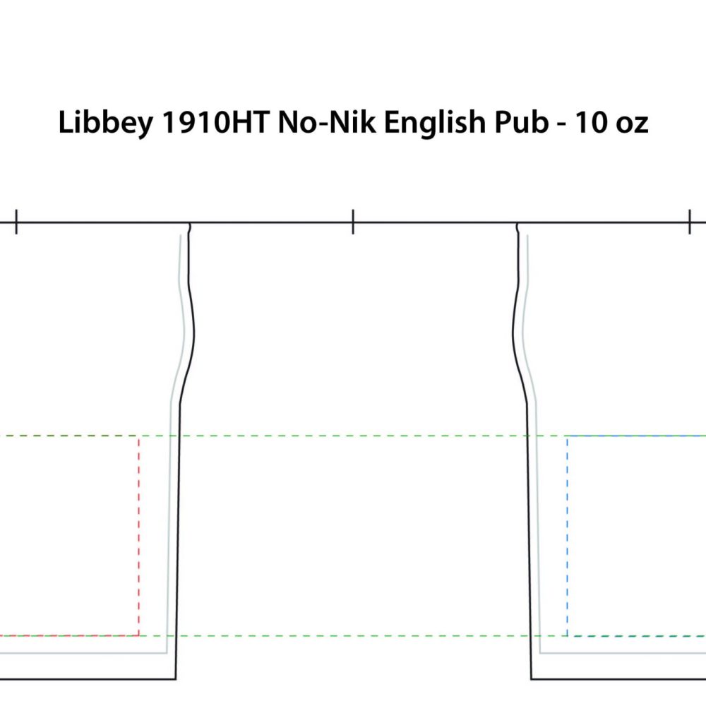 1910HT | 10 oz No-Nik English Pub Glass