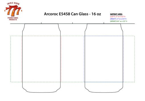 Arcoroc E5458 | 16 oz Can Glass - Image 3