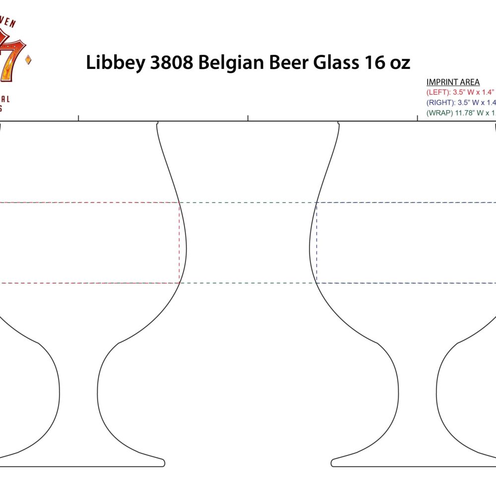 3808 | 16 oz Belgian Beer Glass