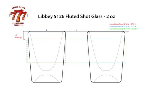 5126 | 2 oz Fluted Shot Glass - Image 3