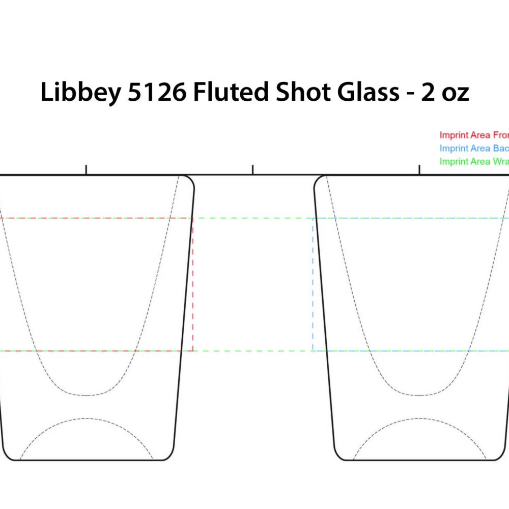 Libbey 5126 | 2 oz Fluted Shot Glass