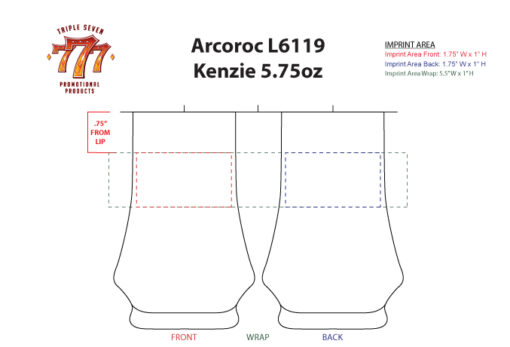 Arcoroc L6119 Kenzie 5.75oz - Image 3