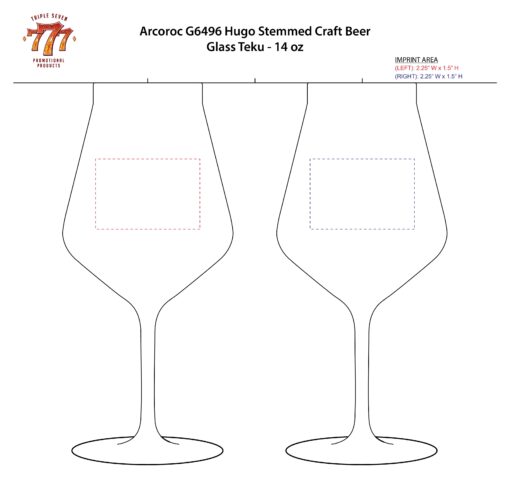 Arcoroc G6496 | 14 oz Hugo Stemmed Craft Beer Glass Teku - Image 3