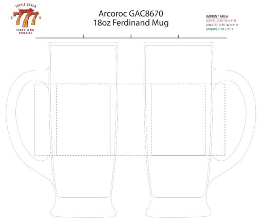 Arcoroc GAC8670 | 18 oz Ferdinand Mug - Image 3