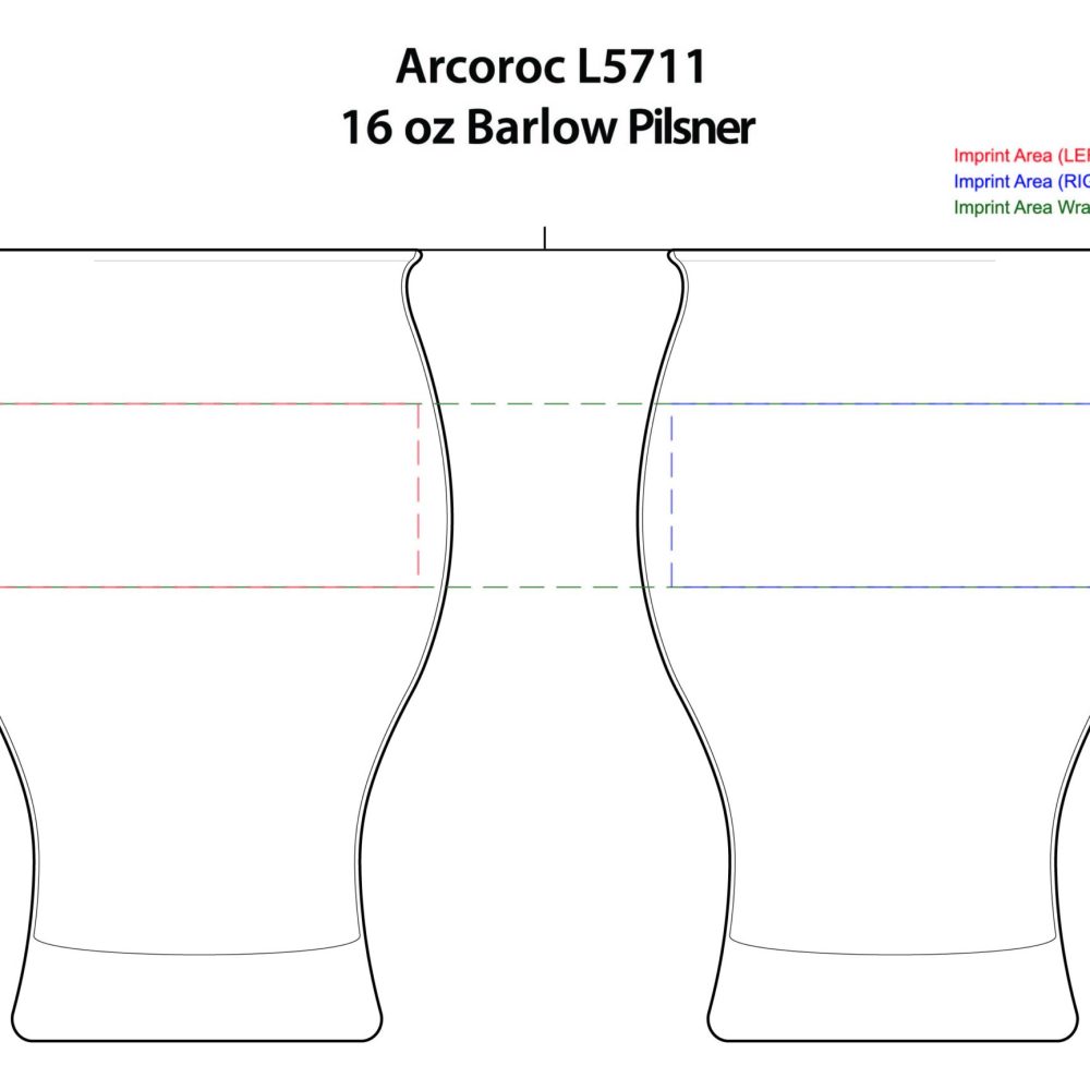 Arcoroc L5711 | 16 oz Barlow Pilsner