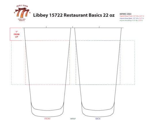 Libbey 15722 Restaurant Basics 22 oz - Image 3