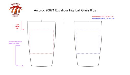 Arcoroc 20871 | 6 oz Excalibur Highball Glass - Image 3