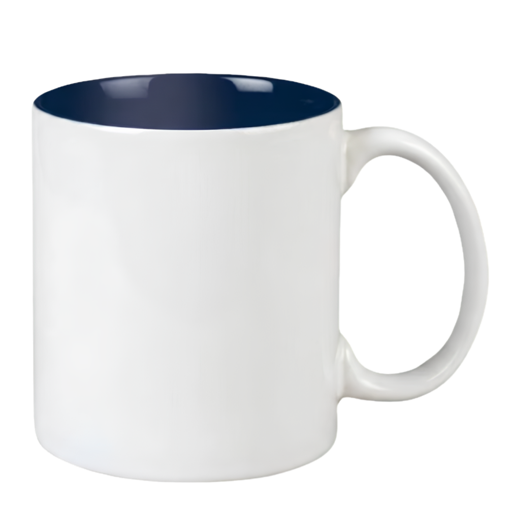 11 Oz. Cobalt Blue Two Tone Glossy Mug