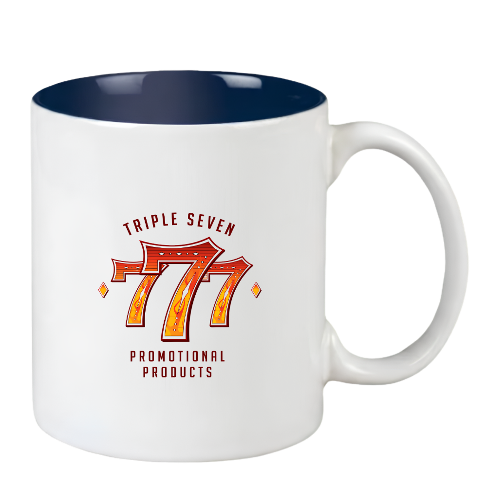 11 Oz. Cobalt Blue Two Tone Glossy Mug