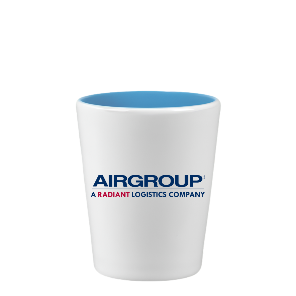 2 Oz. Two Tone Ceramic Shot Glass