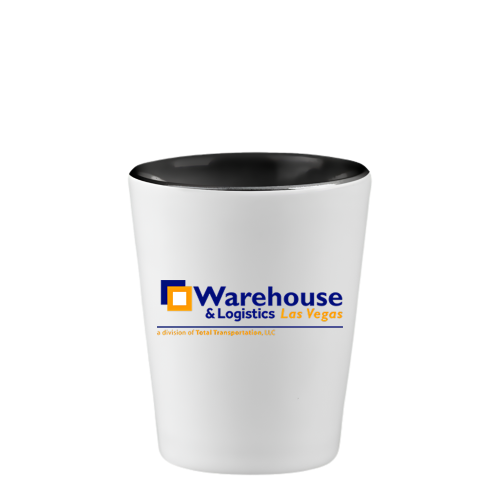 2 Oz. Two Tone Ceramic Shot Glass