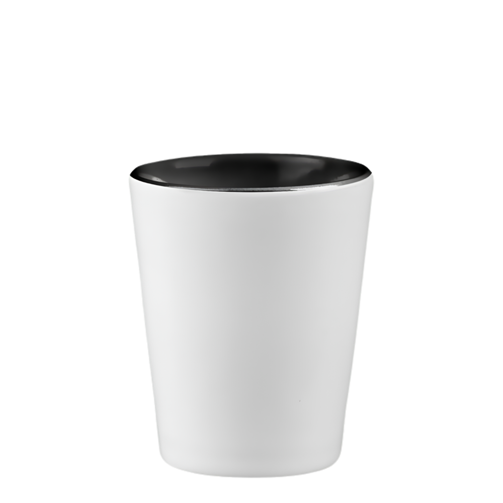 2 Oz. Two Tone Ceramic Shot Glass