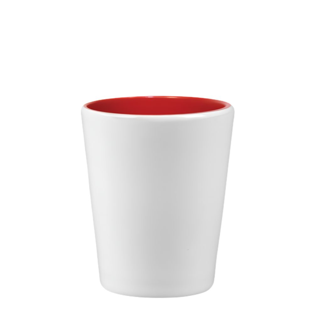 2 Oz. Two Tone Ceramic Shot Glass