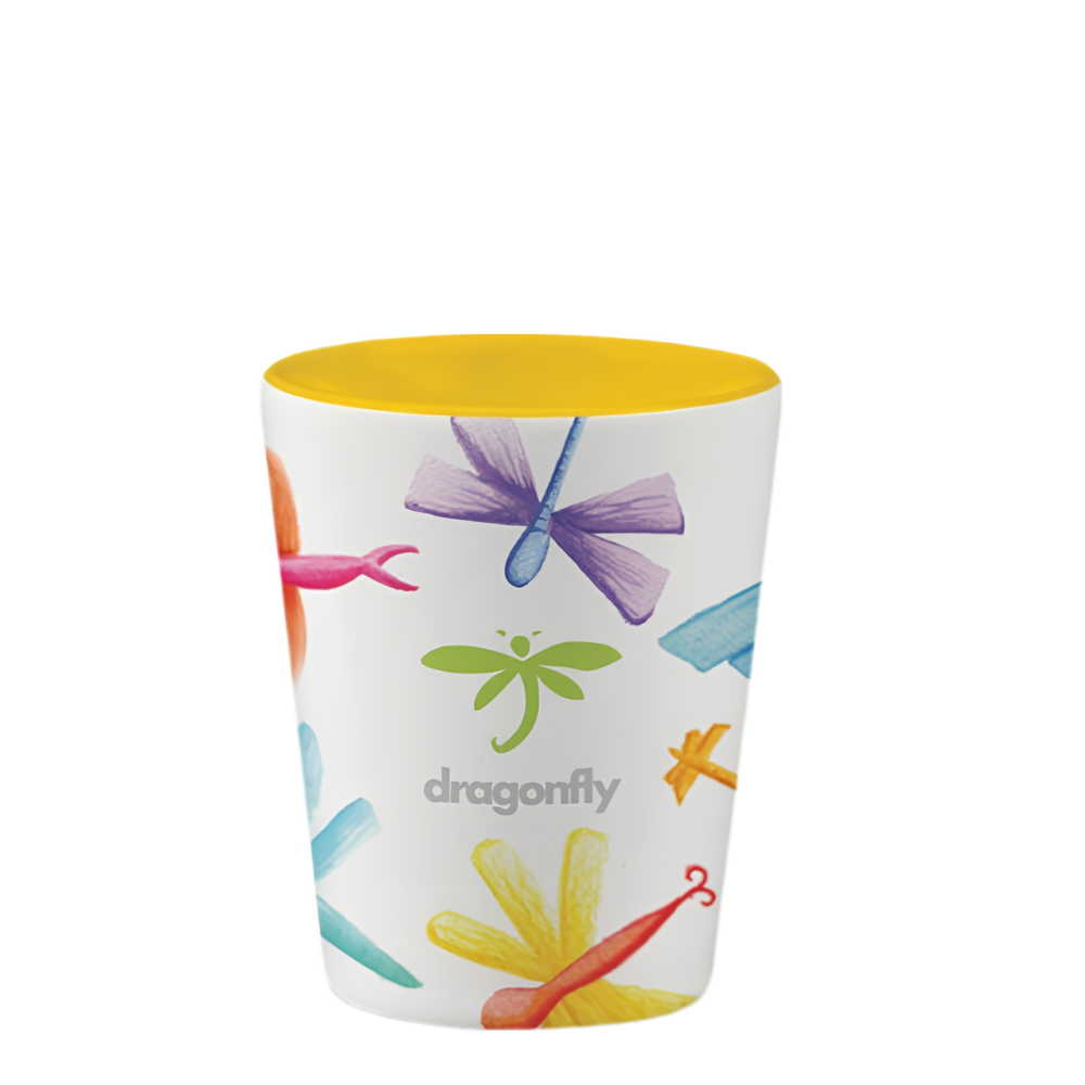 2 Oz. Two Tone Ceramic Shot Glass