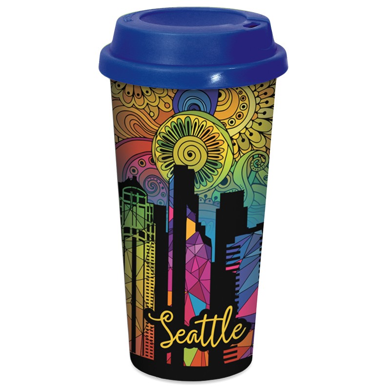 20 Oz. Polly Tumbler Blue Logo