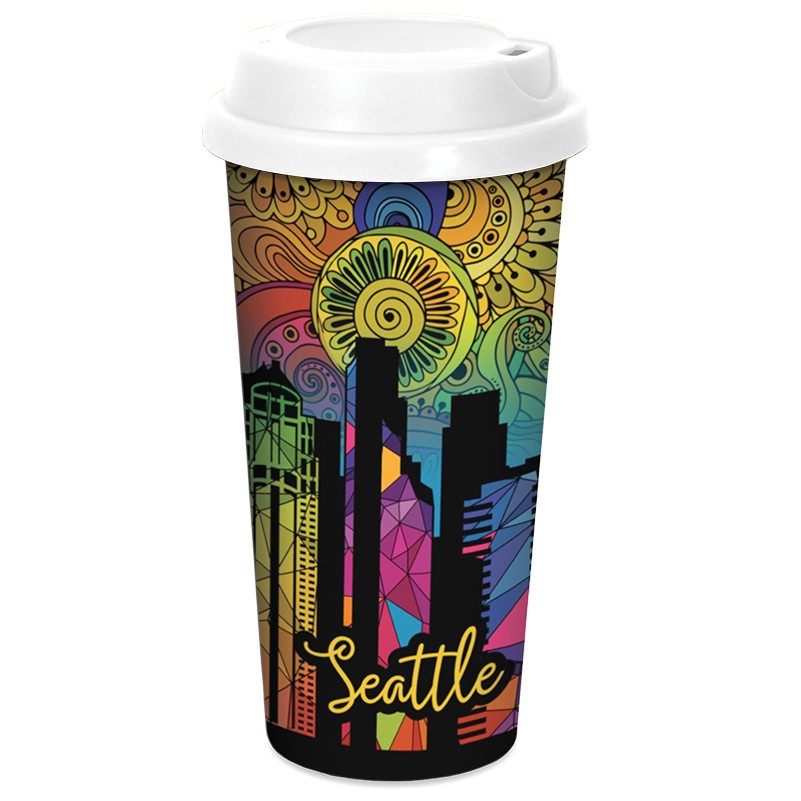 20 Oz. Polly Tumbler White Logo