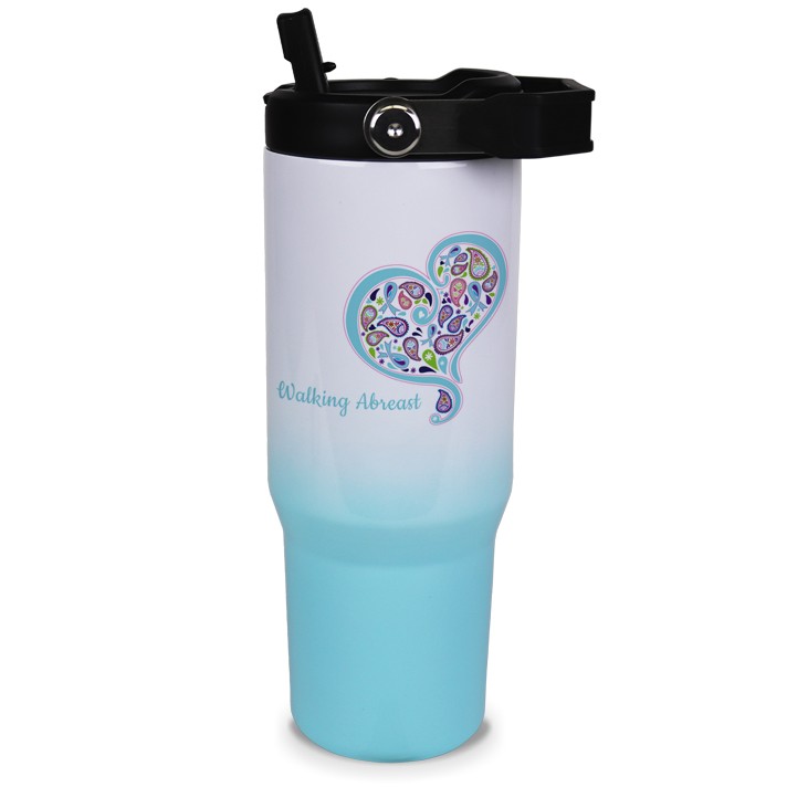 30 Oz. Ombre Summit Stainless Tumbler Blue